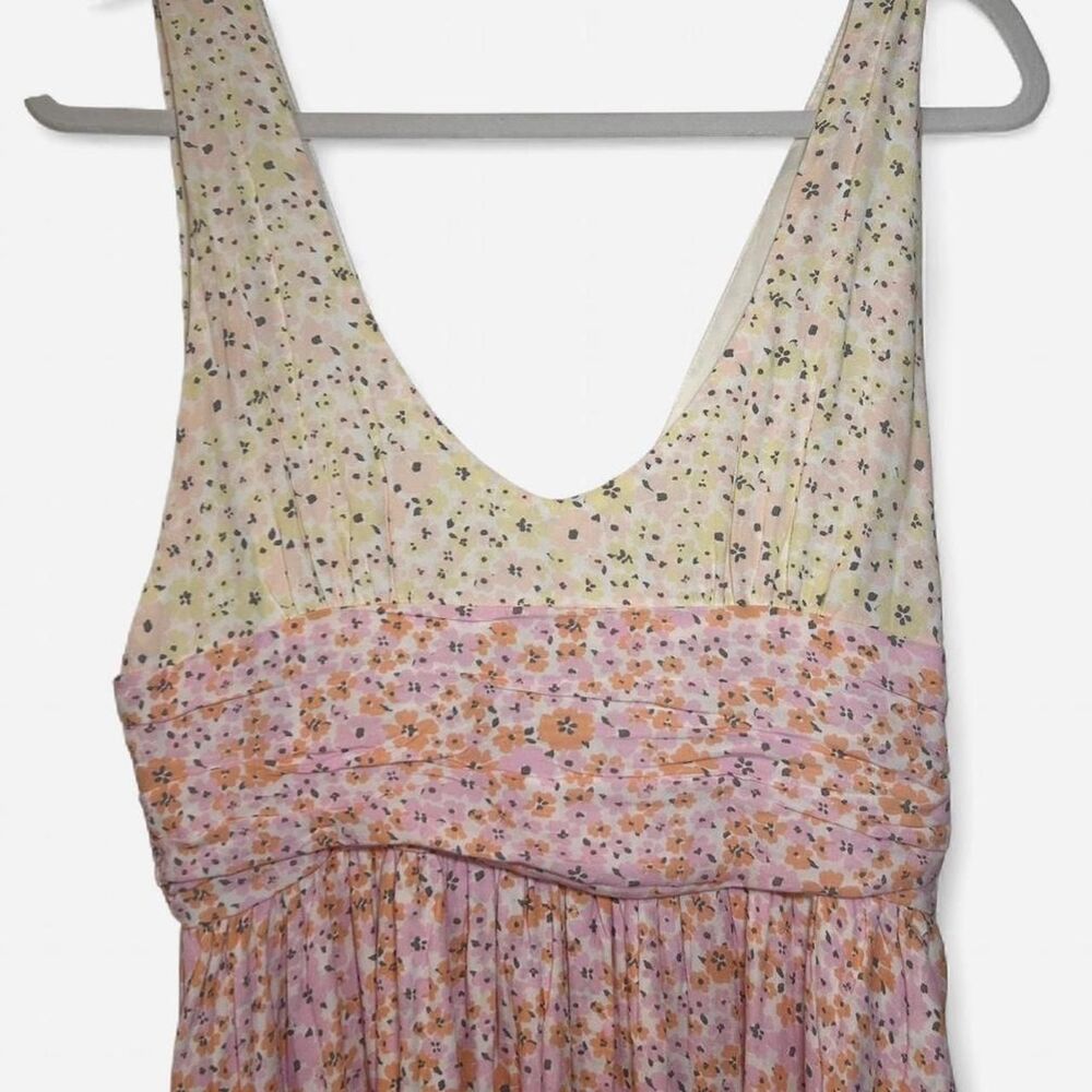 Princess Polly Haiy Micro Floral Mini Dress Size 8 | Pink Cream Cottagecore - Picture 4 of 7